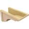 Ekena Millwork 9"W x 18"D x 9"H Wide Bryant Rough Cedar Woodgrain TimberThane Corbel, Primed Tan CORUR09X18X09BRYRCPR - alternate 4